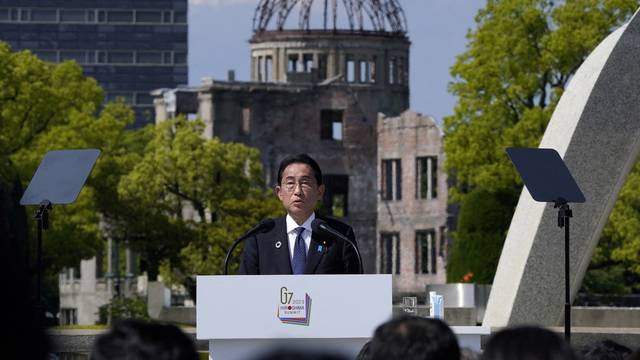 FILE PHOTO: Japanese Prime Minister Fumio Kishida at G7 Summit in Hiroshima