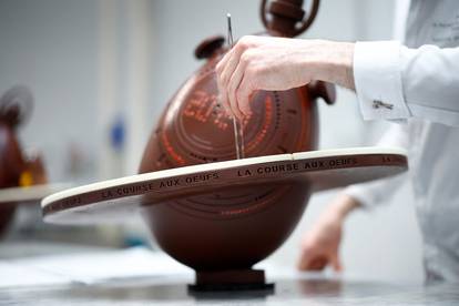 A French chocolatier creates Olympics-themed Easter eggs