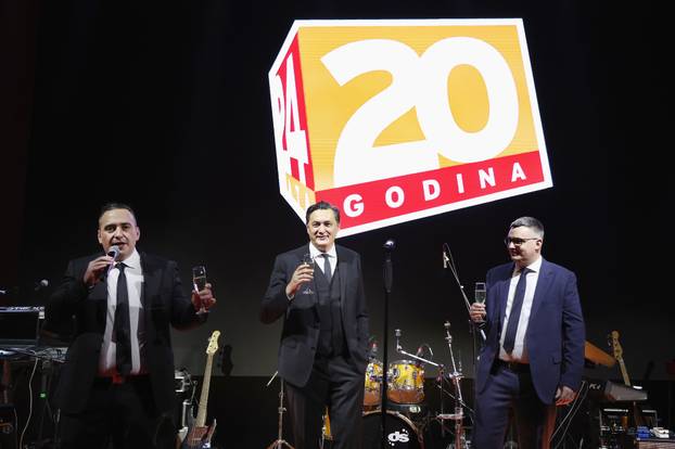 Zagreb: Obraćanje uzvanicima tijekom proslave 20. rođendana 24sata