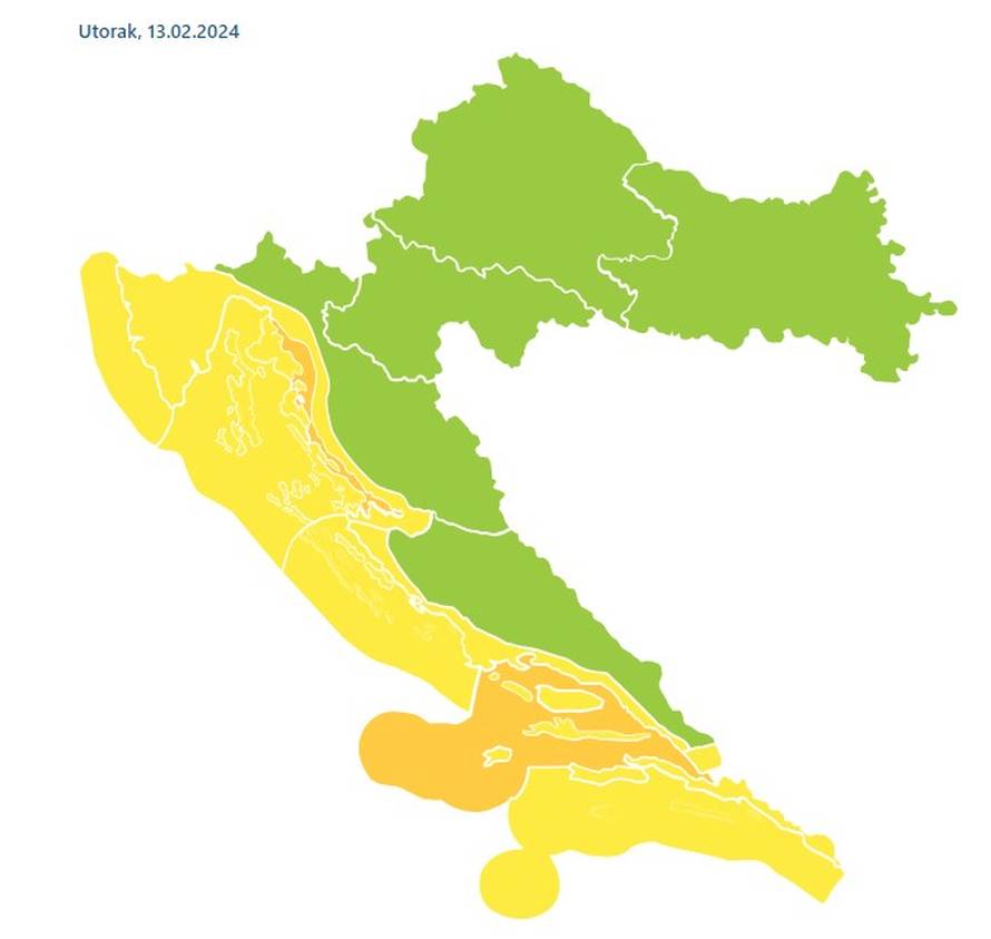Jaka bura na Jadranu, moguća i kiša: Temperature idu do 16 °C