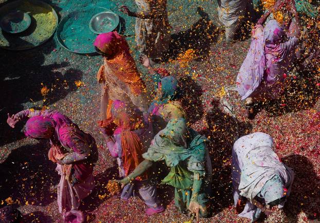 Holi celebrations in Vrindavan