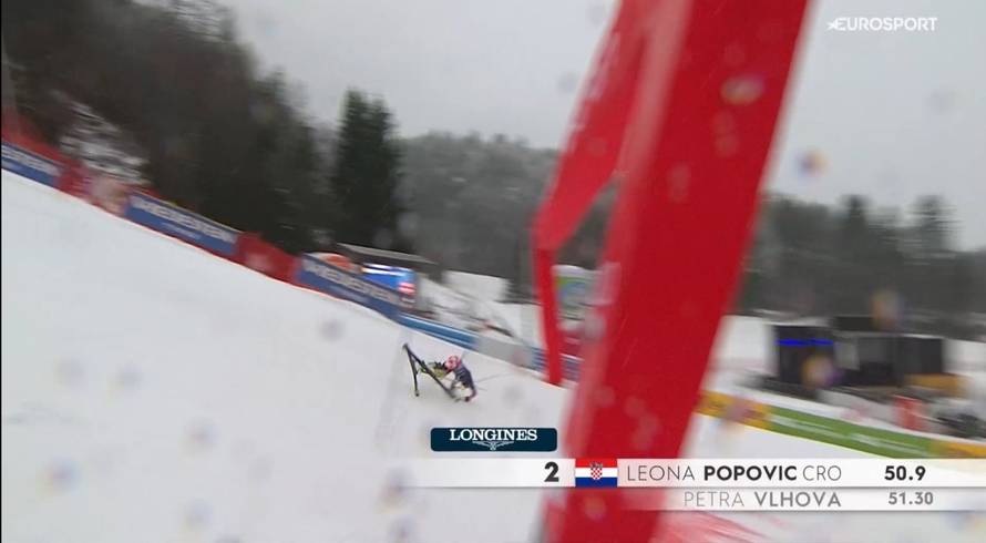 Leona Popović ipak ostala bez postolja! Skijala je uz bolove u koljenu, Zrinka Ljutić odustala