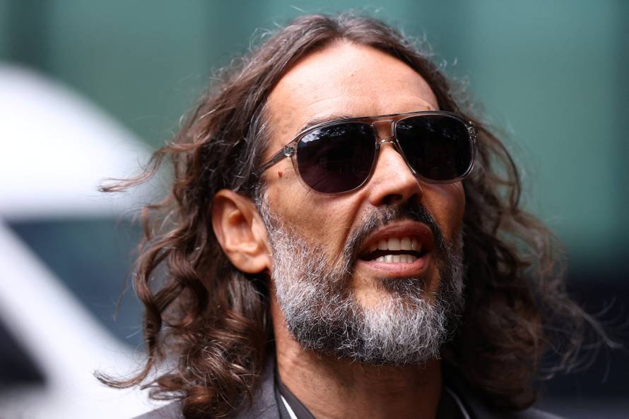 Russell Brand appears at Southwark Crown Court for a two-day pre-trial hearing, in London