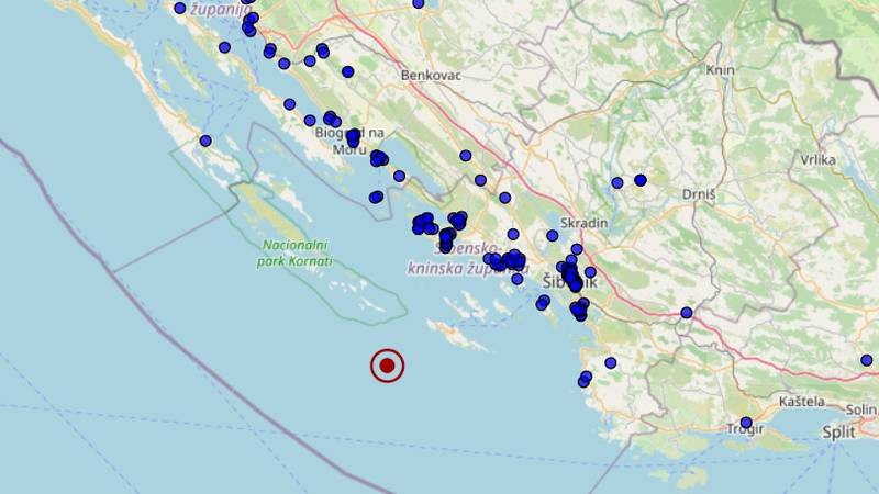 Snažan potres u blizini otoka Žirja: 'Kuća se stresla kao da je neka sila prošla kroz nju!'