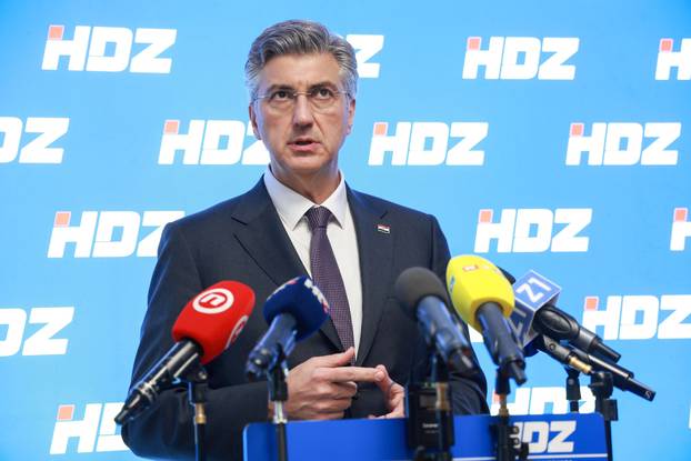 Zagreb: Izjava Andreja Plenkovi&cacute;a nakon sjednice Predsjedni&scaron;tva HDZ-a