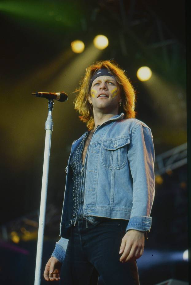 Bon Jovi in concert at Wembley, London, Britain - 1980s