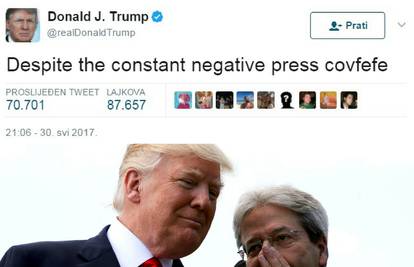 'Donalde, jesi li pijan?': Trump napisao tweet pun pogrešaka