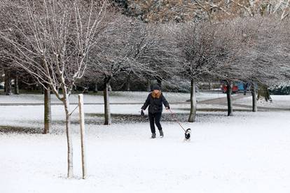 Snijeg na zagrebačkim ulicama