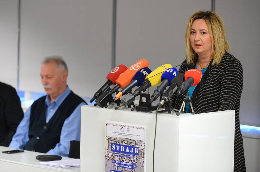 Zagreb: Konferencija sindikata o štrajku u osnovnim i srednjim školama