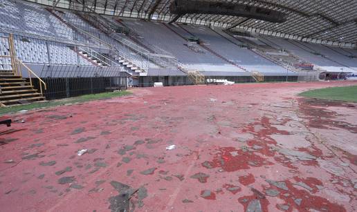 FOTO Poljudska kataklizma: Evo kako stadion izgleda poslije razornog nevremena u Splitu