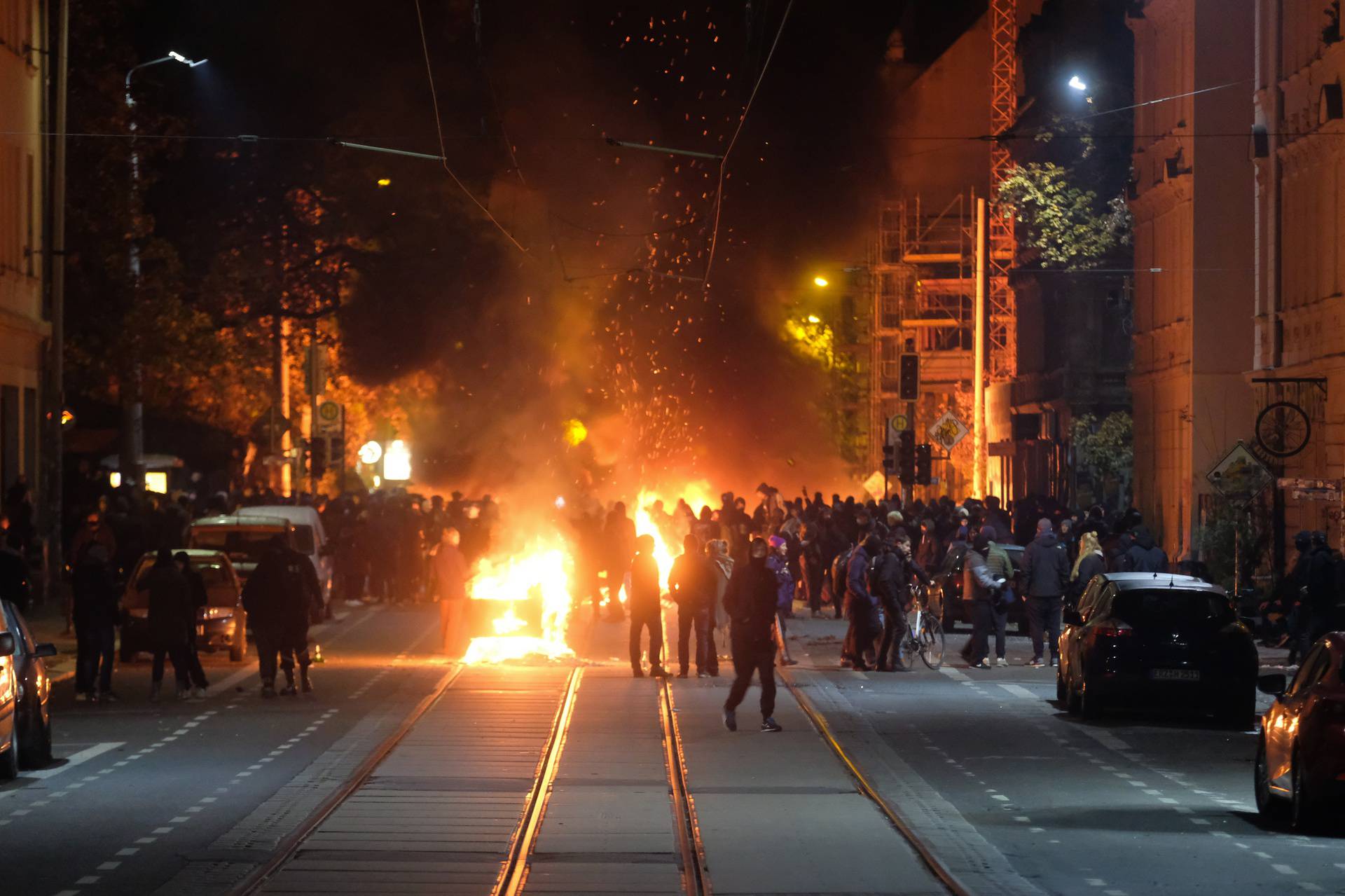 Riots in Leipzig