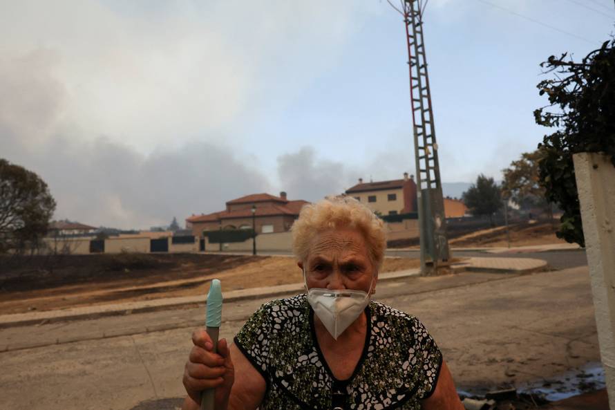 Wildfire in El Tiemblo, Spain
