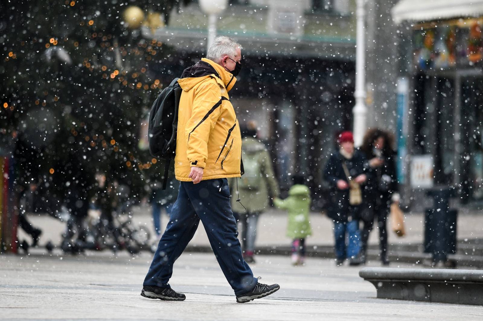 Zagreb: Snijeg u centru grada