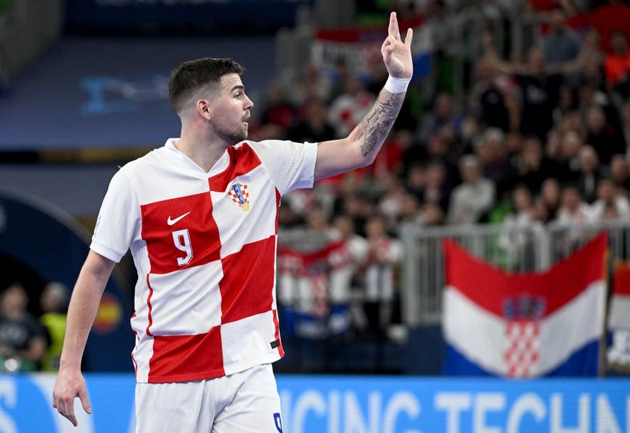 Susret Hrvatske i Španjolske u polufinalu Europskog prvenstva u futsalu