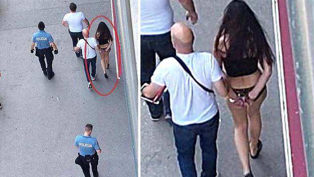 VIDEO Policija uz škripu guma privela djevojku u gaćicama. Susjedi tvrde: Imala je nož!