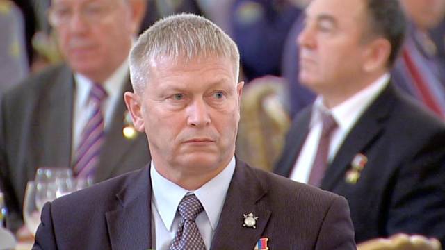 Andrei Troshev, a senior Wagner commander, attends a Heroes of Fatherland Day reception at the Kremlin, in Moscow