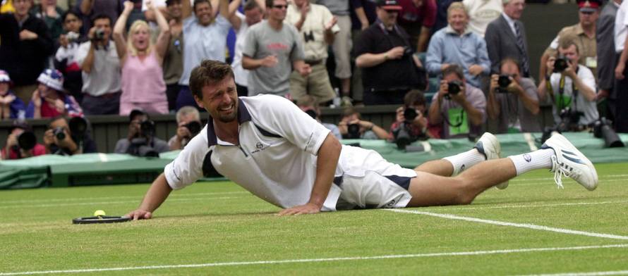 Wimbledon Ivanisevic beats Rafter