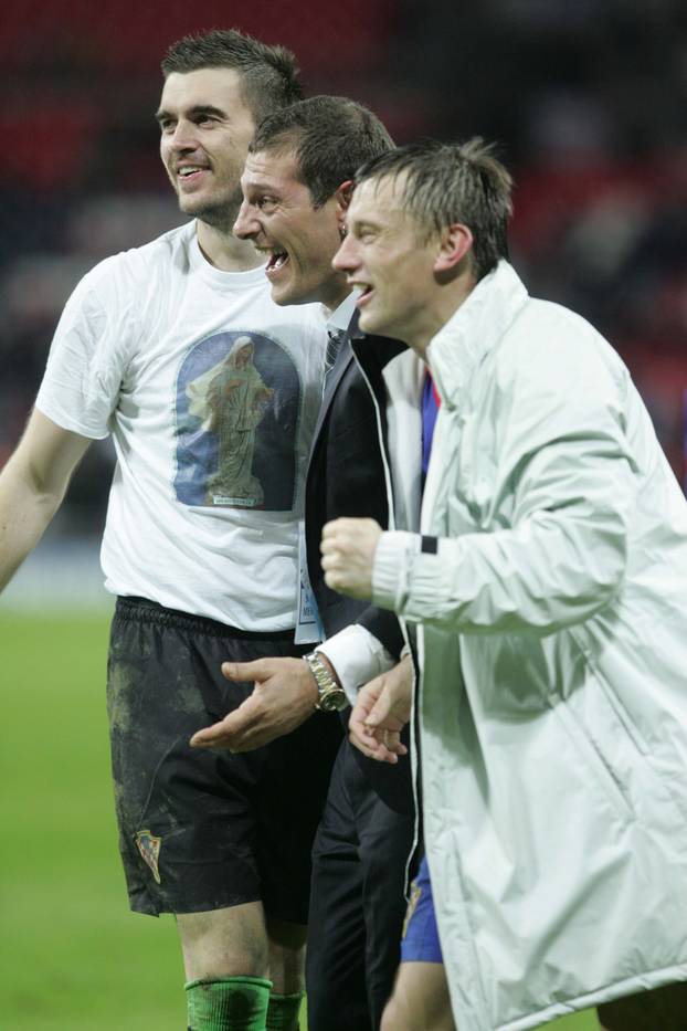 ARHIVA - 21.11.2007. Hrvatska nogometna reprezentacija na Wembleyju pobijedila Englesku 3-2