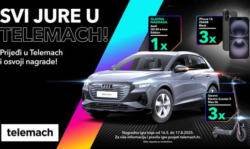 Velika nagradna igra ulazi u završnicu: prijeđi u Telemach i osvoji Audi Q4 e-tron