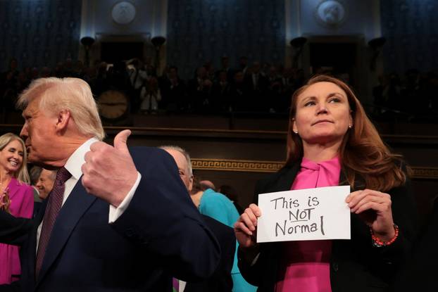 U.S. President Trump delivers a speech to a joint session of Congress