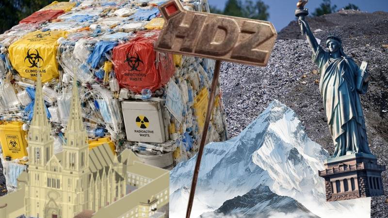 Smeće iz Like stane u 284.600 kubičnih kocaka. Dovoljno da svaki član HDZ-a dobije jednu