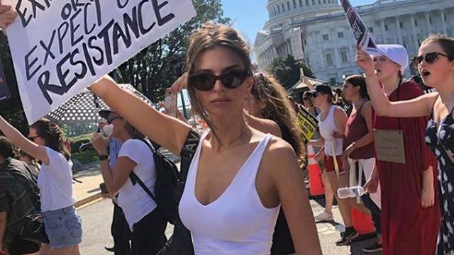 Emily Ratajkowski uhićena na prosvjedu u Washingtonu