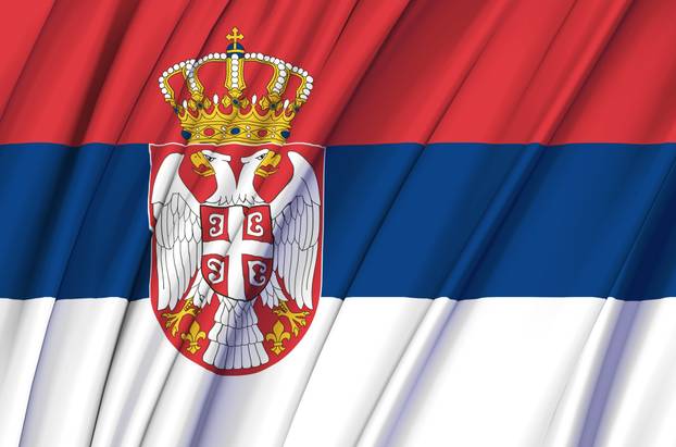 Serbia waving flag illustration.