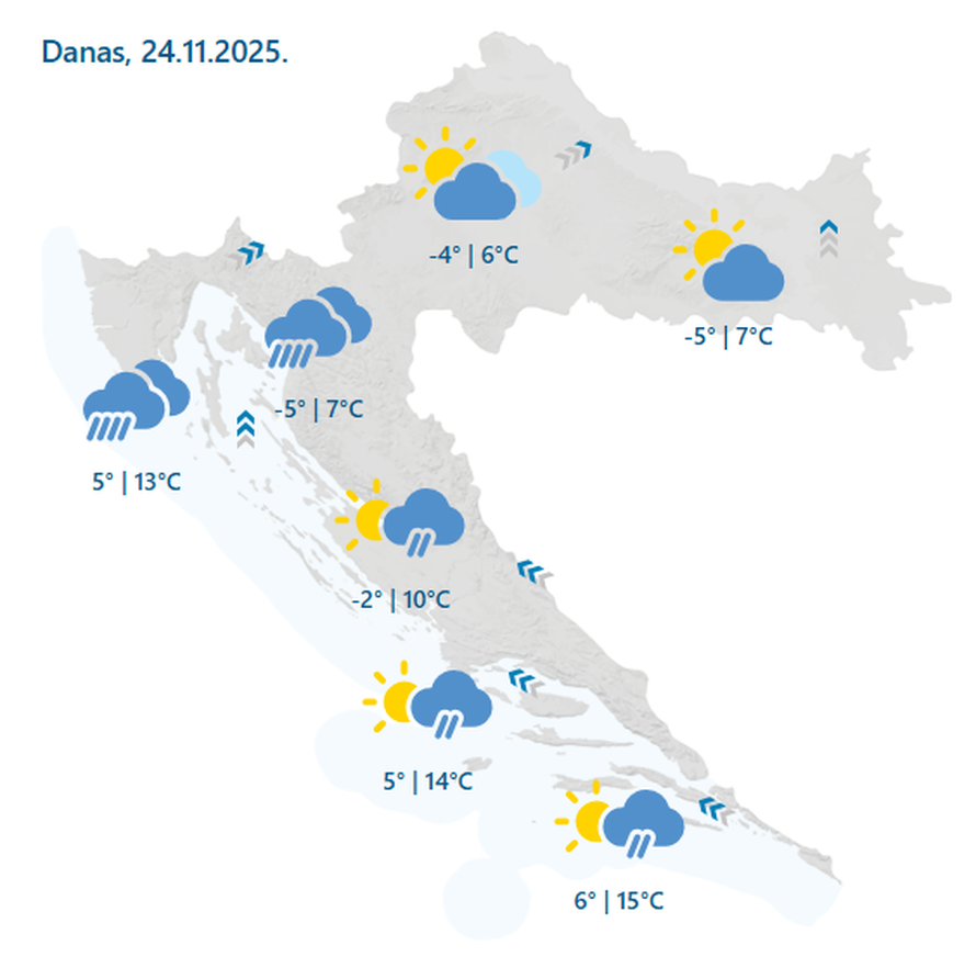 Stiže novo pogoršanje i snijeg, ali i kiša, mogla bi se smrzavati