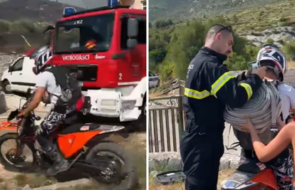 Mladić kod Kaštela oduševio je vatrogasce: 'Na motociklu nam je dostavljao vodu i opremu...'