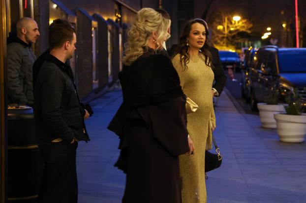 Zagreb: Dolazak uzvanika na svadbu Marijana Kustića i Nike Perenčević