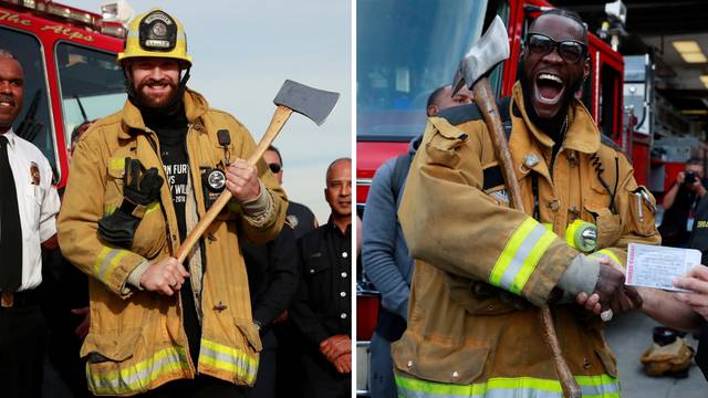 Vatreni dečki: Wilder i Fury su vatrogascima darovali ulaznice