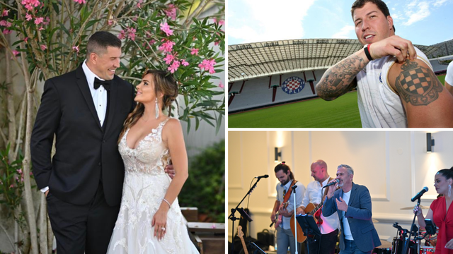 Zvijezda američkog nogometa vjenčala se u mjestu kod Zadra: Uzvanike je zabavljao Giuliano