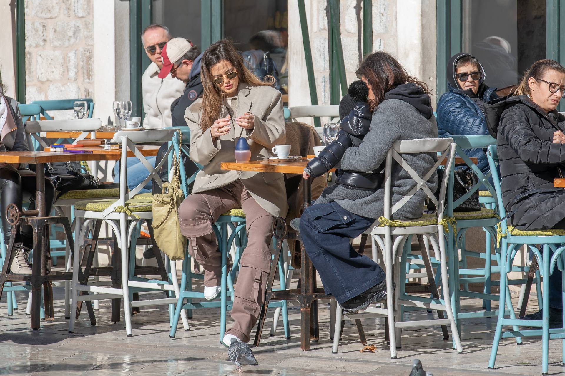 Dubrovnik: Adriana Ćaleta-Car  popila je kavu na Stradunu