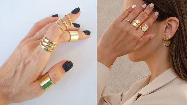 Za one koji vole raskoš nakita: Cool je nositi mnogo prstenja