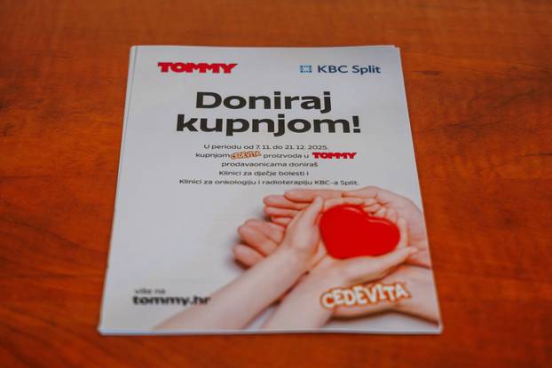 Split: Najava po&ccaron;etka humanitarne akcije Tommyja i Atlantic grupe za KBC Split