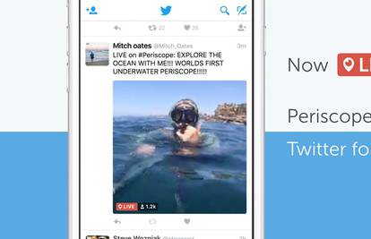 Prijenosi s Periscopea sada se mogu uživo gledati na Twitteru