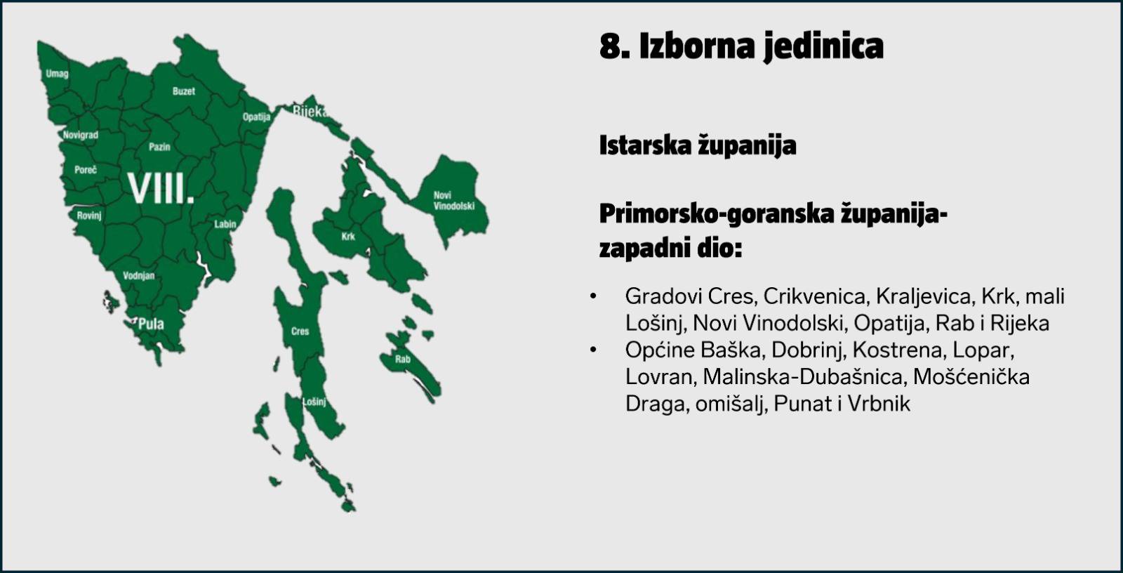 Pronađite svoju izbornu jedinicu na interaktivnoj karti! Velika promjena je za Grad Zagreb