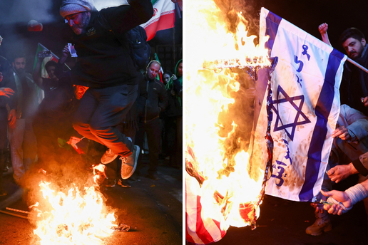 FOTO Slavlje u Teheranu nakon prekida vatre. Zapalili su izraelske i ameri&ccaron;ke zastave
