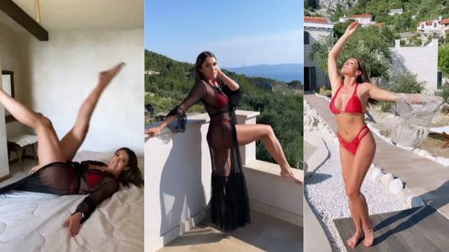 Hana Hadžiavdagić uživa na odmoru: baca se po krevetu i isprobava razne uske bikinije...