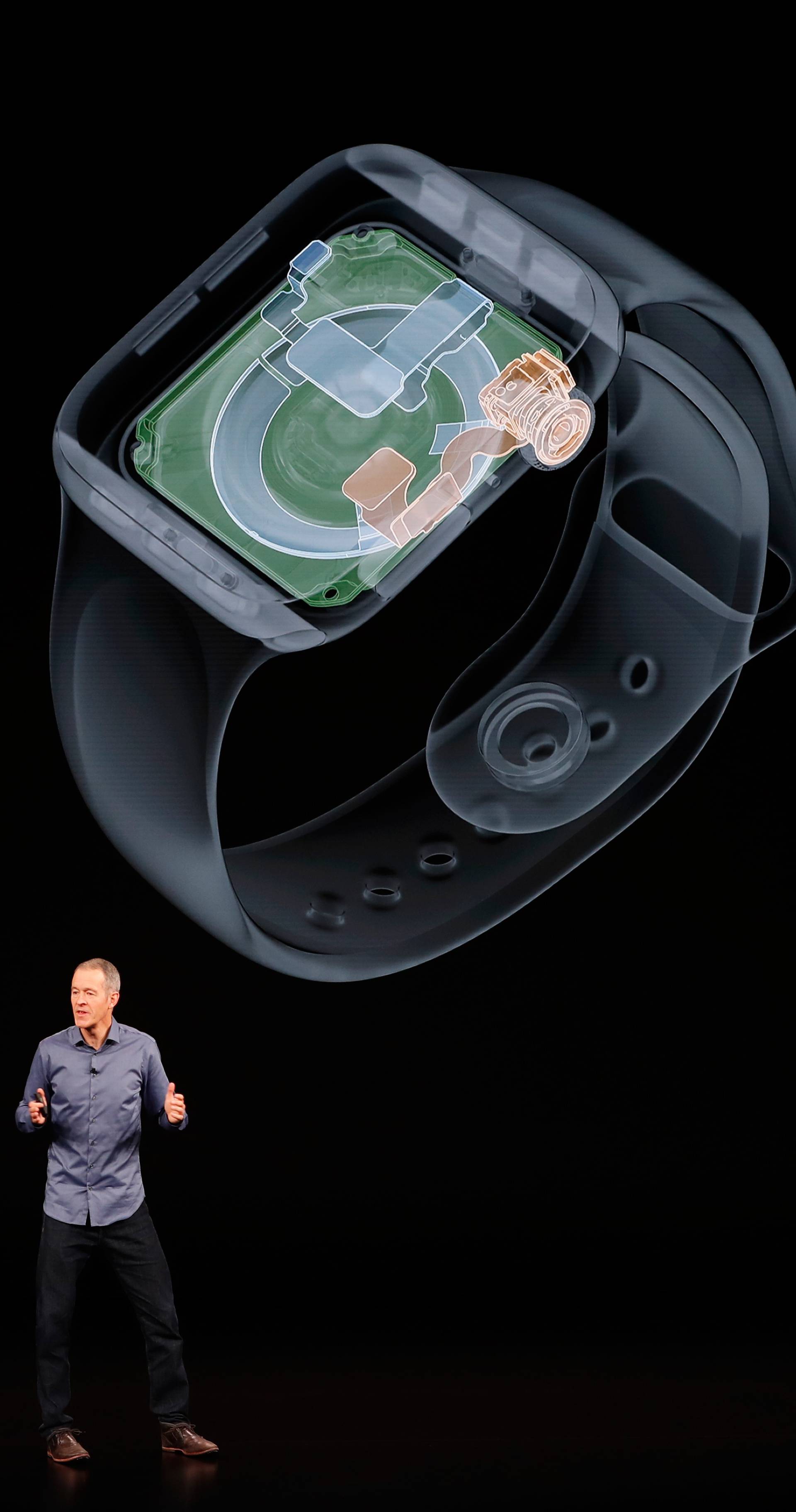 Williams, Chief Operating Officer of Apple , speaks about the the new Apple Watch Series 4 at an Apple Inc product launch in Cupertino