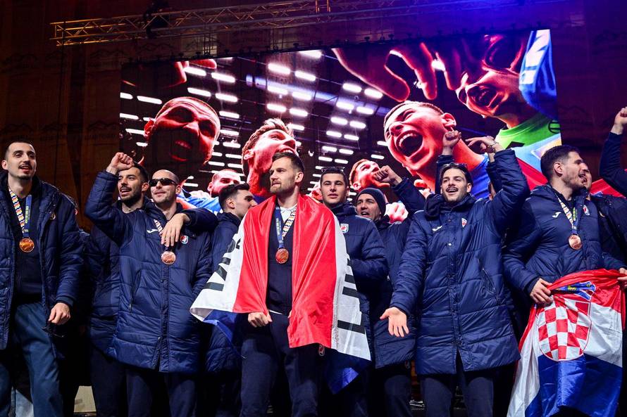 Zagreb: Svečani doček rukometnih reprezentativaca nakon osvojene bronce na Europskom prvenstvu