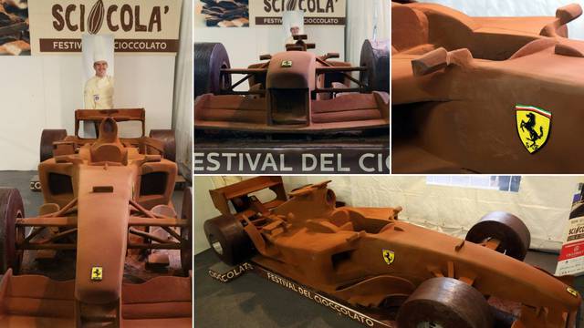 Slatka jurilica: Schumacherov Ferrari napravio je od čokolade