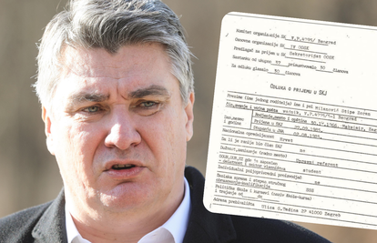 HDZ objavio dokument, tvrde da je Milanovićeva pristupnica u Partiju: 'Titov gardist i partijac'