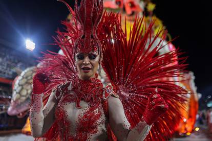 Carnival magic descends on Rio as second night of elite samba schools lights up the Sambadrome, in Rio de Janeiro