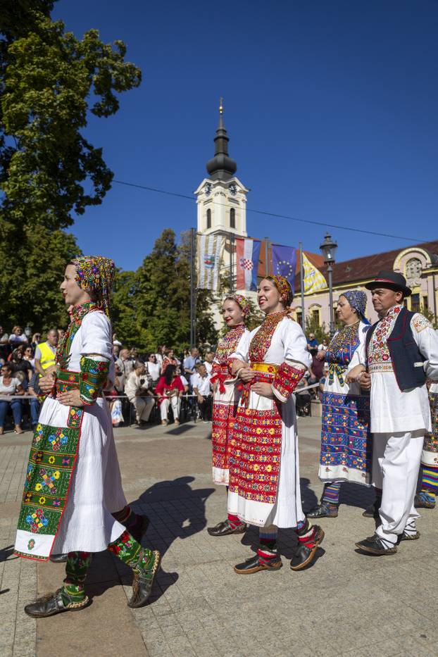 Vinkovci: Svečani mimohod sudionika 60. Vinkovačkih jeseni