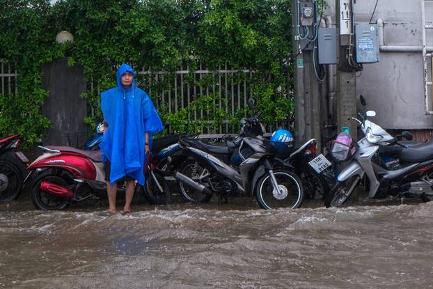 Heavy rain in Bangkok