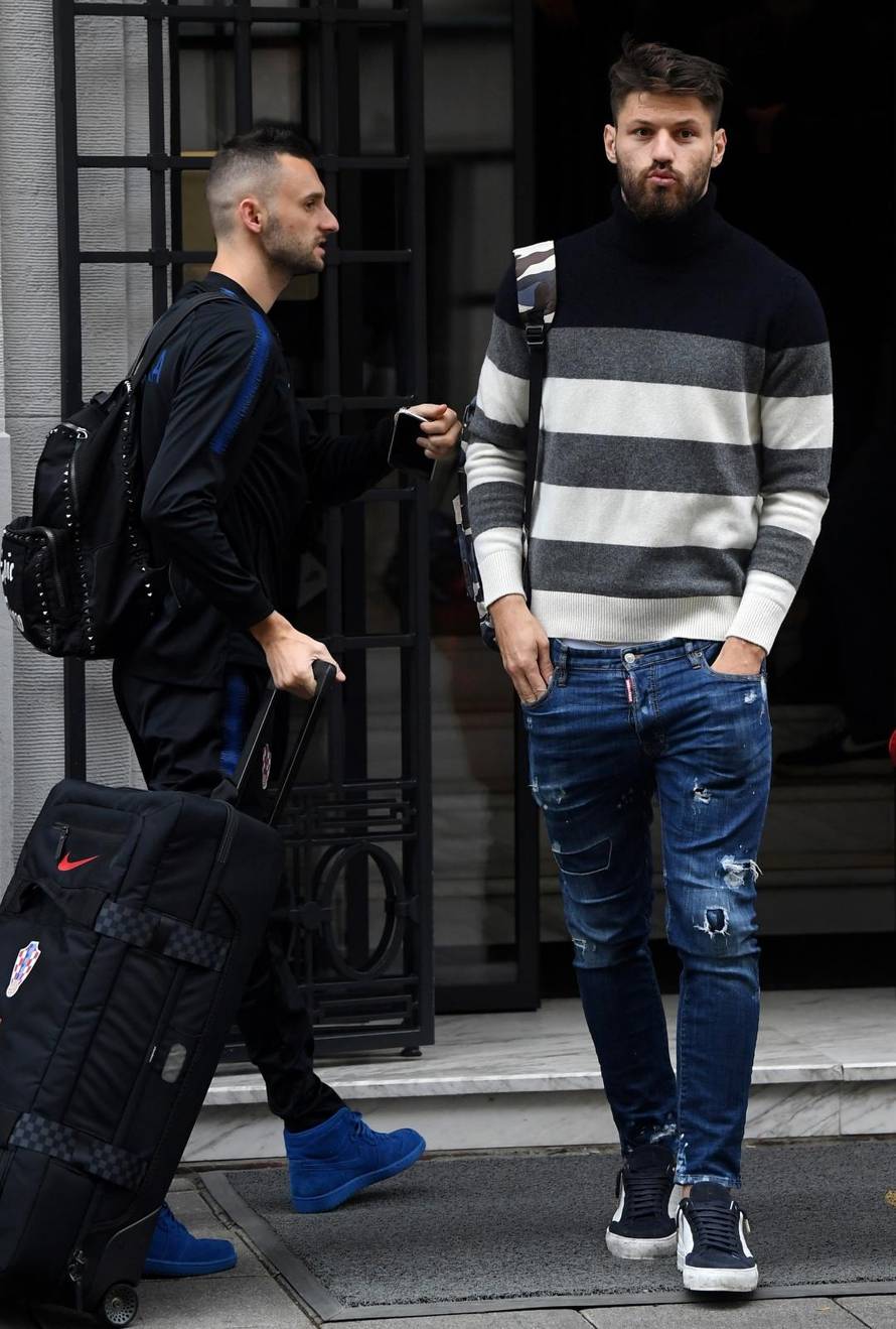 Zagreb: Okupljanje hrvatske nogometne reprezentacije uoči utakmice sa Slovačkom