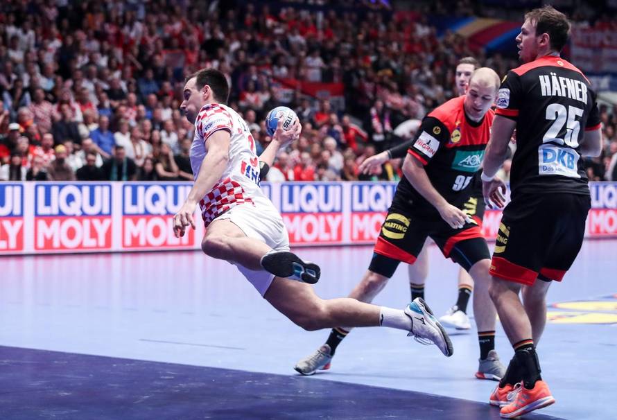 Hrvatska i Njemačka u utakmici 2. kola skupine I Europskog prvenstva u rukometu