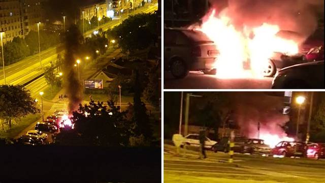 U Zagrebu gorjeli auti: Zapalila se tri auta blizu centra Point