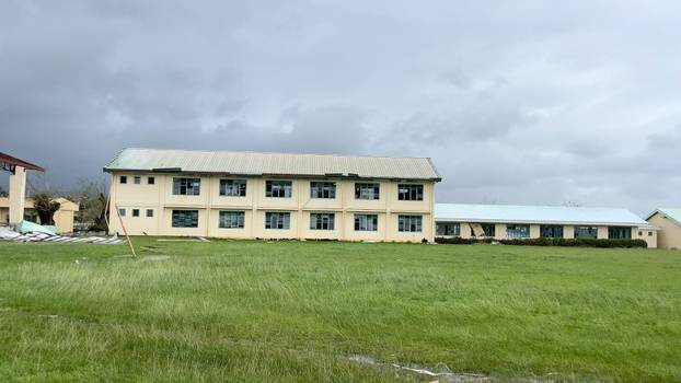 Aftermath of Typhoon Fung-wong, in Casiguran